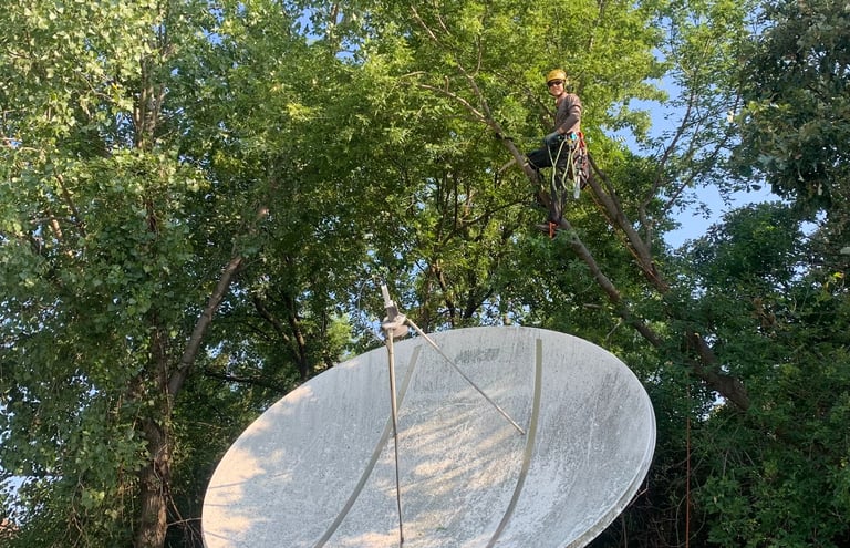 John climbs over sensitive equipment