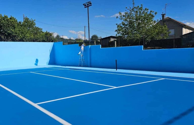 pintura antideslizante para pistas de tenis