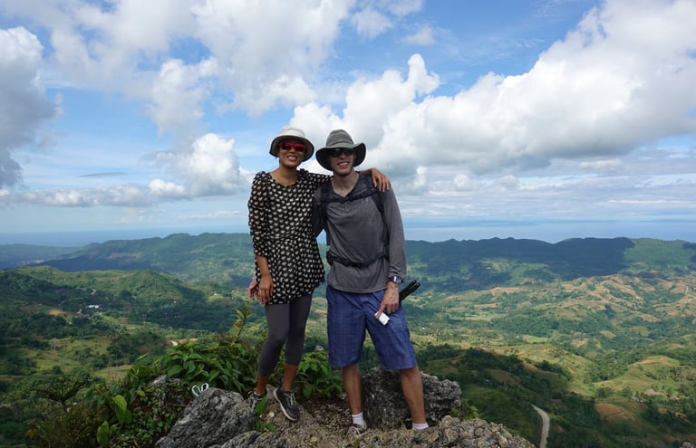 Enjoying the views from the Peak