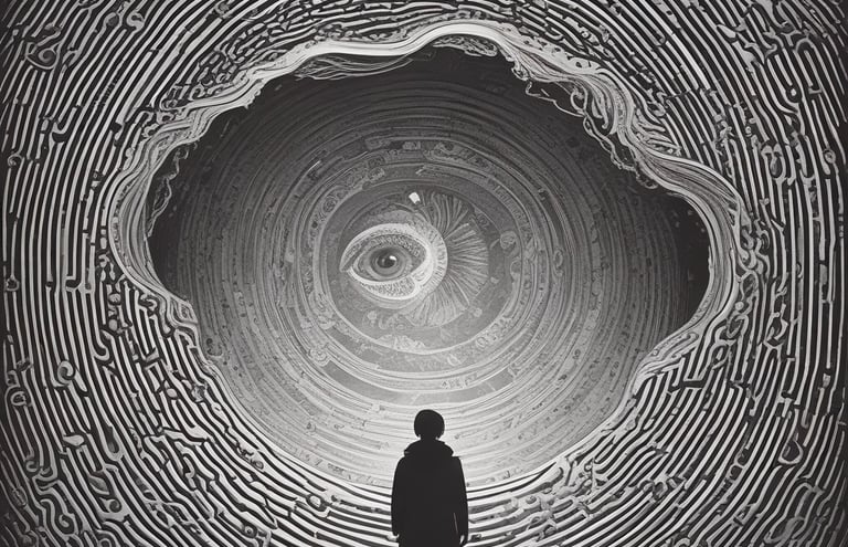 A close-up of a therapist demonstrating a hypnosis technique.