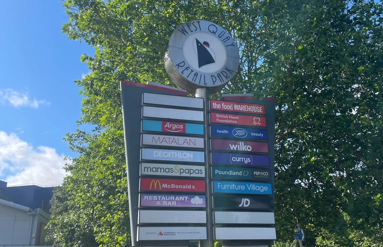 Your favourite brands right here off the West Quay road
