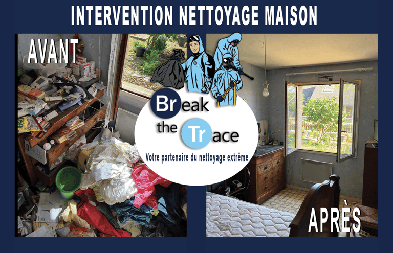 Intervention nettoyage maison diogène Tours