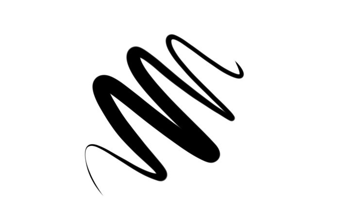 Um pincel que deixa a ponta fina