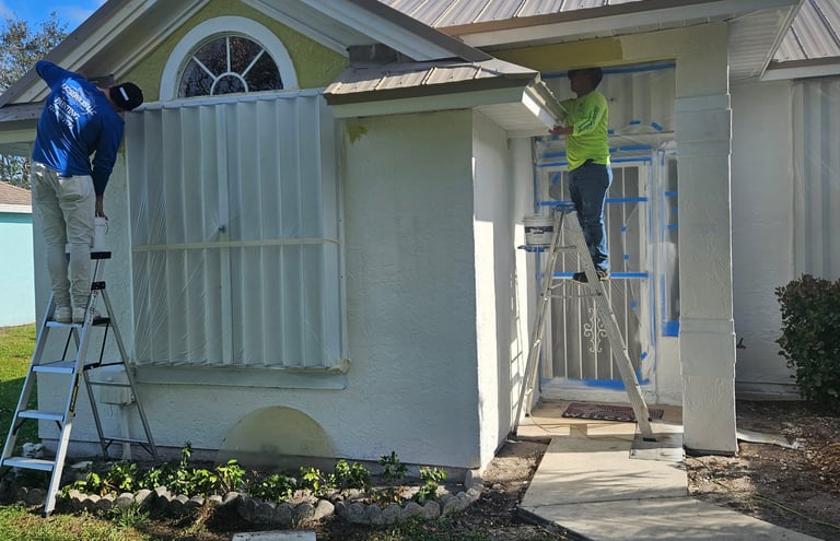 Professional house painting in Port Saint Lucie by FJC Services LLC