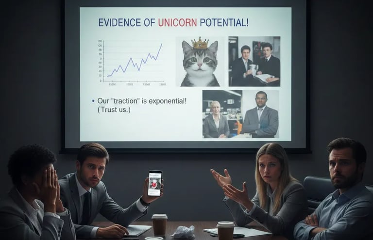 Investor Distrust: Pitch Deck Examples of Poor Startup Evidence