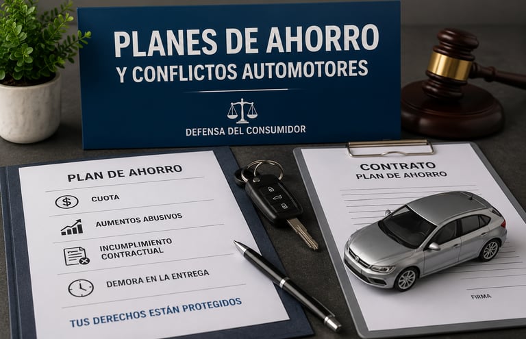 Asesoramiento legal en Córdoba por planes de ahorro, incumplimientos y conflictos automotores