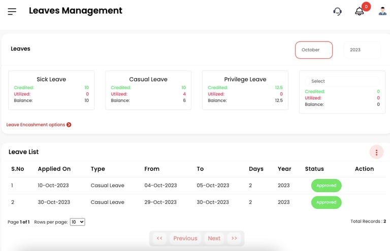 Leave Management