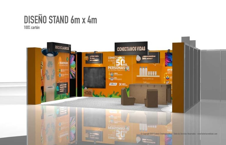 Stand para ferias hechos en cartón