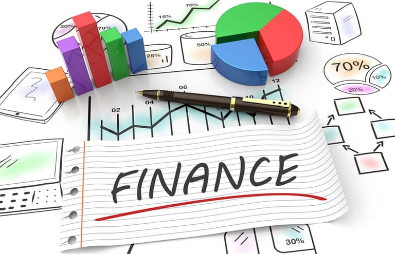 imagem de um gráfico de financiamento.