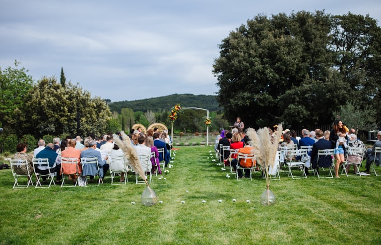 décoration et animation de la cérémonie laïque de mariage en Provence