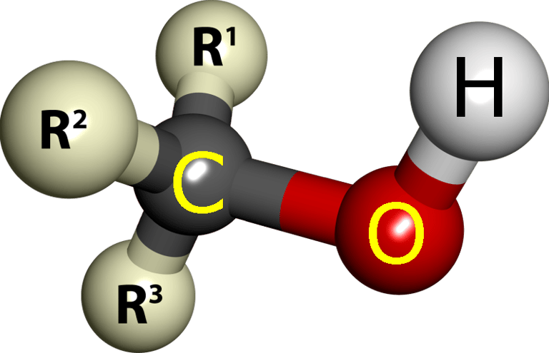 All spirits contain -OH group connected through carbon to other radicals.