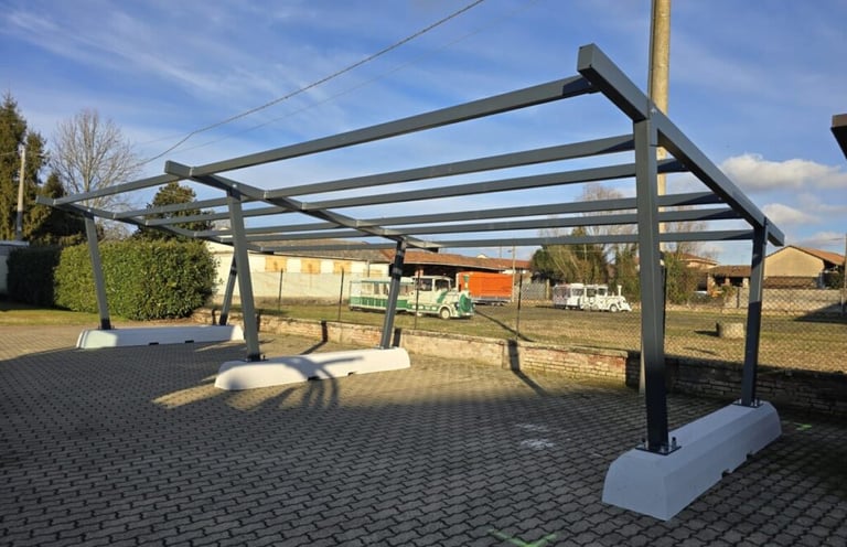 foto struttura carport zavorrato