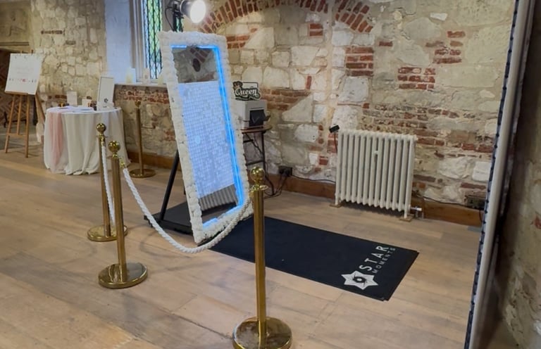 Magic Mirror Wedding Setup