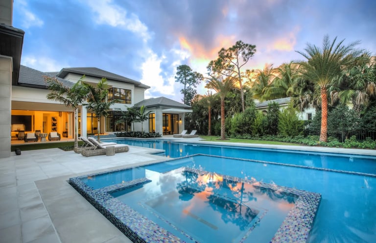 Pool and tiles - landscaping Marbella