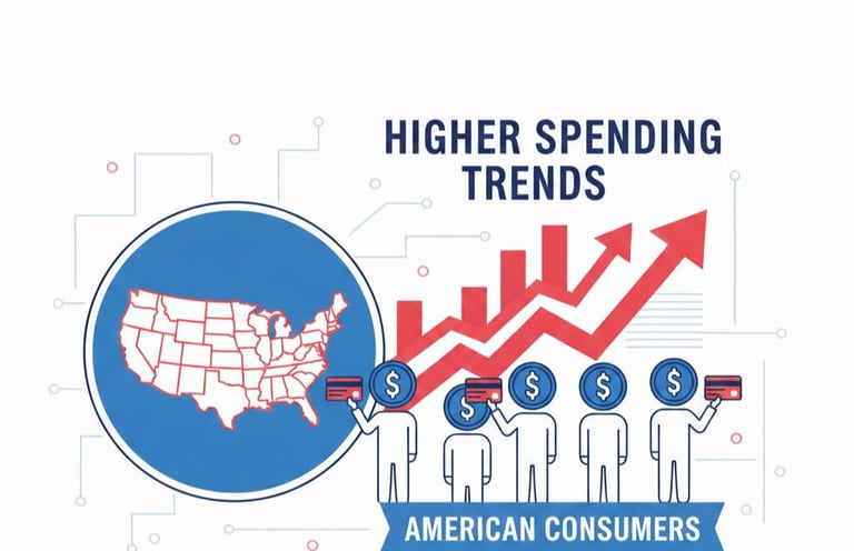 higher spending of american audience