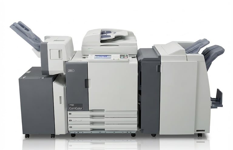 a Riso printer machine