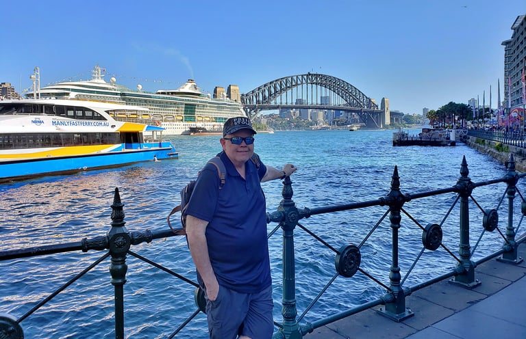 The Pirate is enjoying Sydney Harbor in Australia