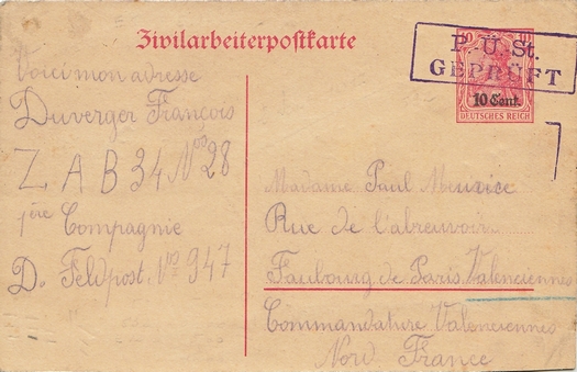 Zivilarbeiter Bataillon travailleurs civils Z.A.B.