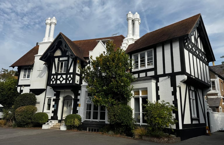 Exterior woodwork and property restoration on a traditional Sussex home