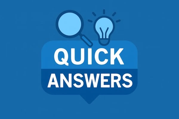 Quick Answers banner for fast facts about ibuprofen side effects, dosage, safety risks, and medication interactions.