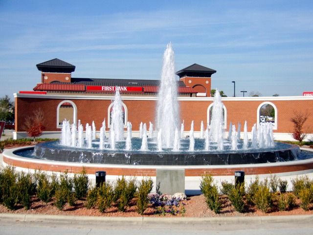 Jacksonville, NC memorial fountain