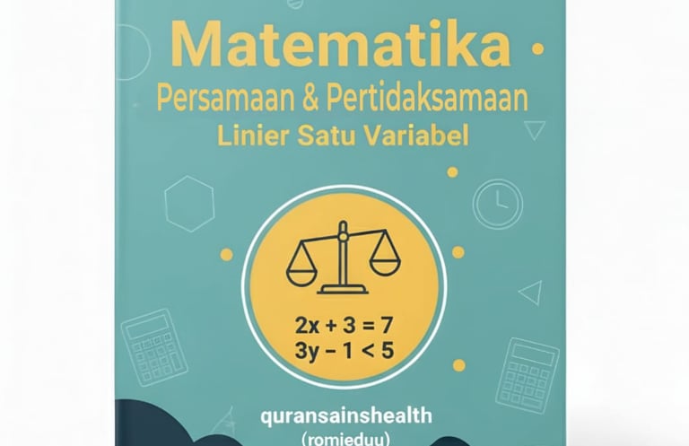 Rangkuman E-Book Matematika Persamaan & Pertidaksamaan Linier Satu Variabel