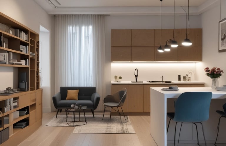 Bright living room with modern inventory