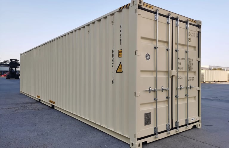 Tan 40ft New One Trip High Cube One-Trip container