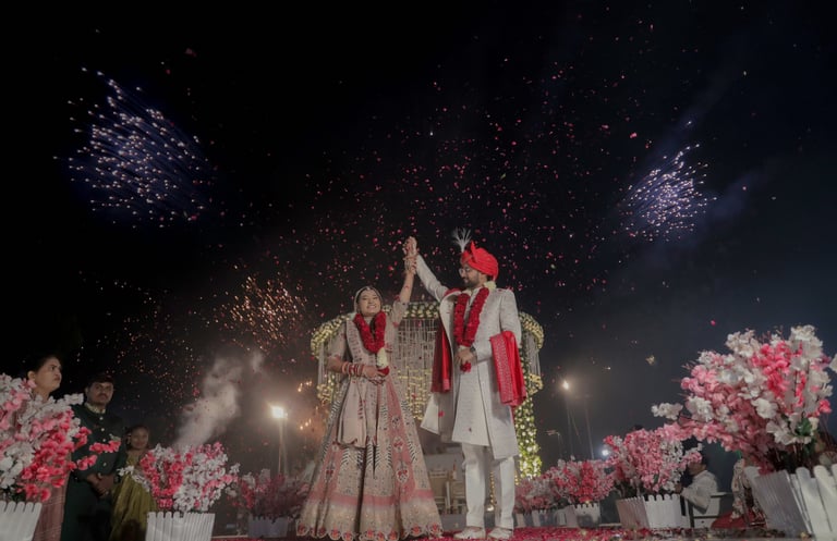 Wedding bridal makeup in Vadodara by R&D Bridal Makeup for traditional Indian bride