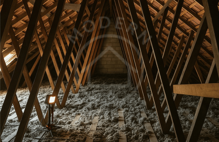 fermettes W dans un comble perdu