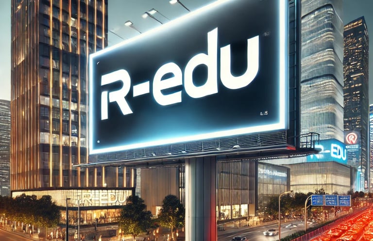 Billboard R-EDU di tengah kota