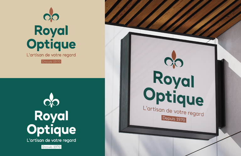 Logo - Identité visuelle- Royal Optique - Opticien - Orléans - Amy Atelier Graphique