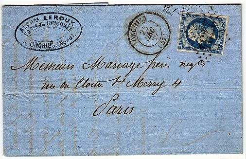 Gros Chiffres précoces d’Orchies décembre 1862