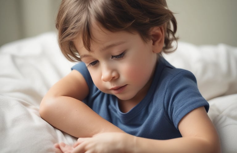 Two individuals are wearing blue protective suits, masks, and goggles in a sterile laboratory environment. One is holding a test tube with an orange cap, while the other holds a digital tablet displaying information. A tray with other test tubes is visible, indicating they are involved in some form of scientific or medical research.