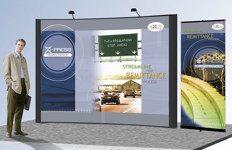 Axle Financial—8' x 10' Tradeshow Display and Retractable Banner