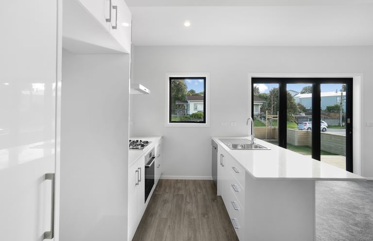 Modern white kitchen