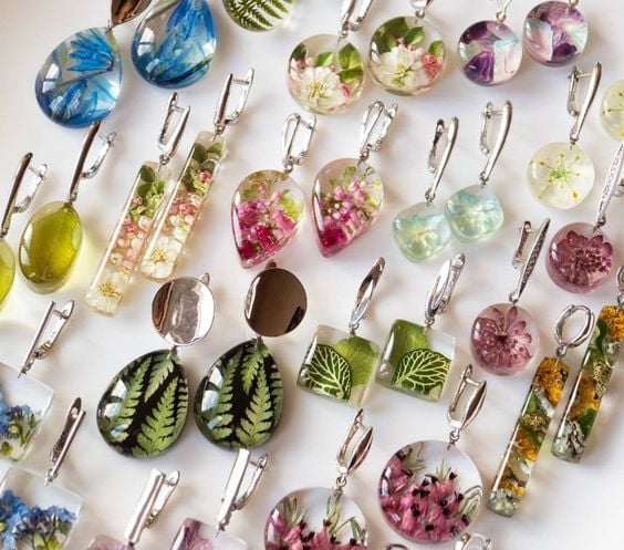 Joyas con resina