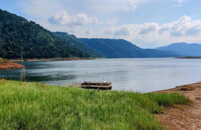 Umiam Lake, Shillong - where still waters mirror the skies of Meghalaya.