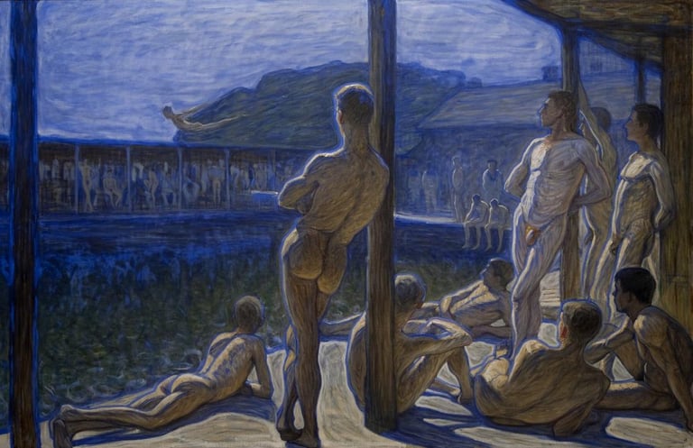 Eugène Jansson, The Navy Bathhouse (1907)
