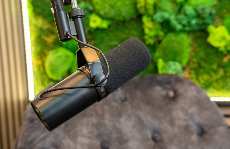 Shure SM7-B Für Podcastaufnahmen