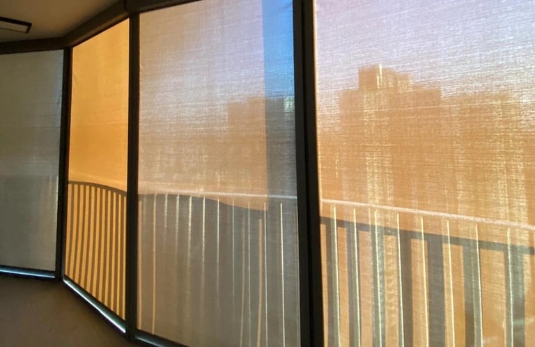 Zip Blind installed at balcony