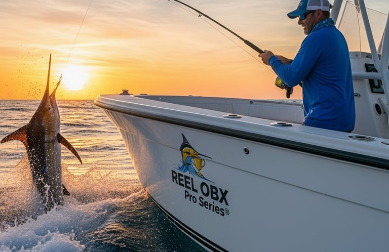 photo of a angler fishing with reelobx pro series gear