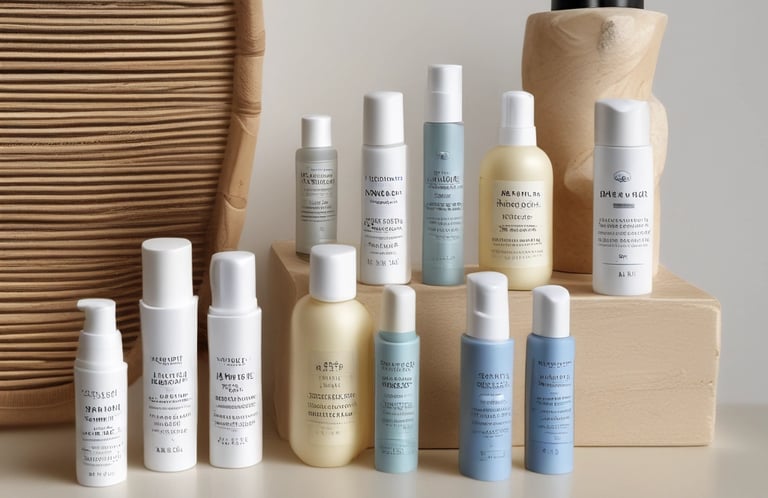 Travel size skincare products