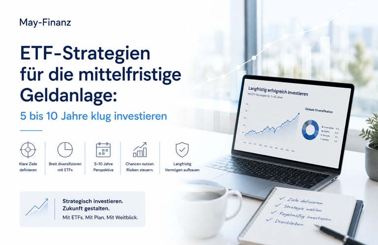 Mittelfristige Geldanlage 5–10 Jahre mit ETFs | May-Finanz