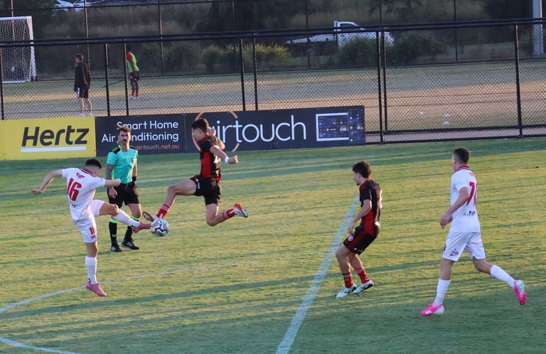 Lucas Trajcevski tries his luck vs Western Sydney Wanderes away