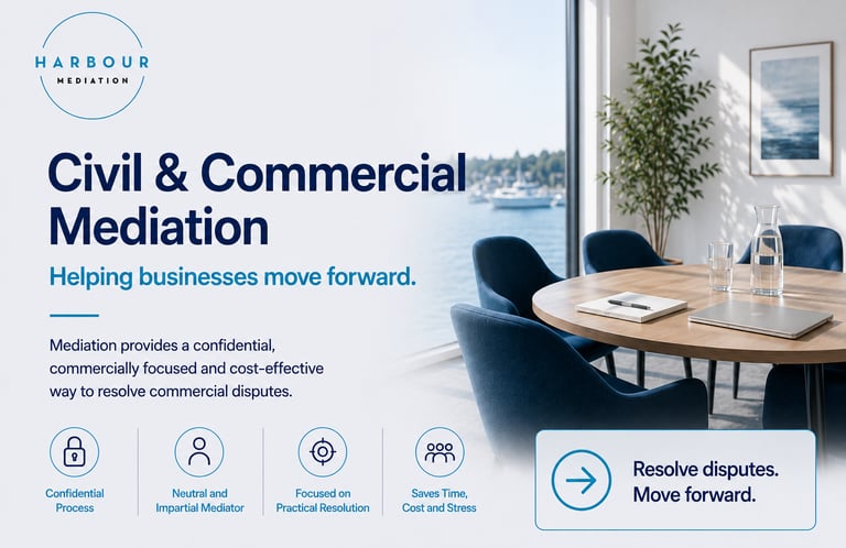 Civil and Commercial Mediation services for business disputes serving Devon and nationwide