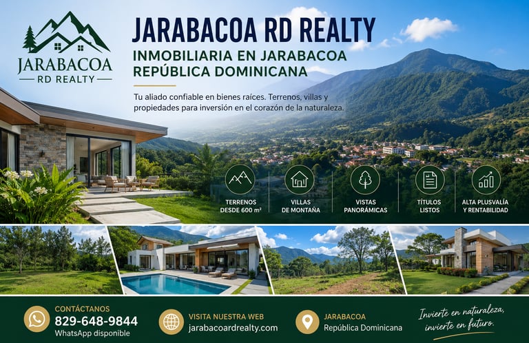 Jarabacoa RD Realty inmobiliaria en Jarabacoa República Dominicana. Terrenos, villas y oportunidades