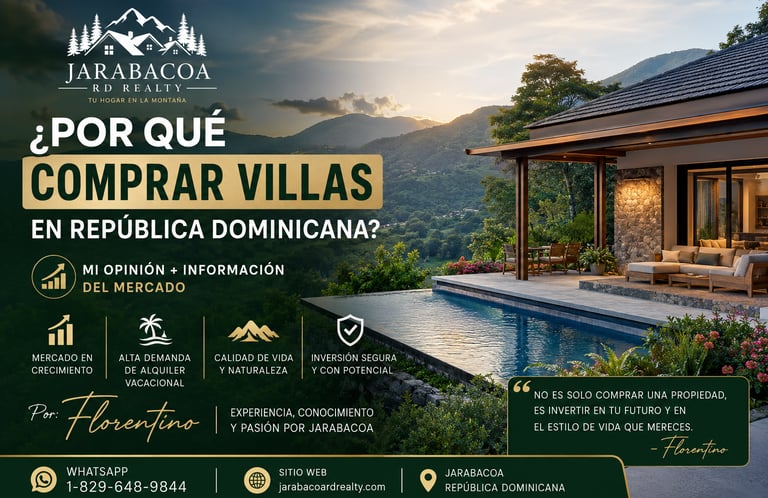 Comprar una villa en República Dominicana ya no es solamente una decisión de estilo de vida…
