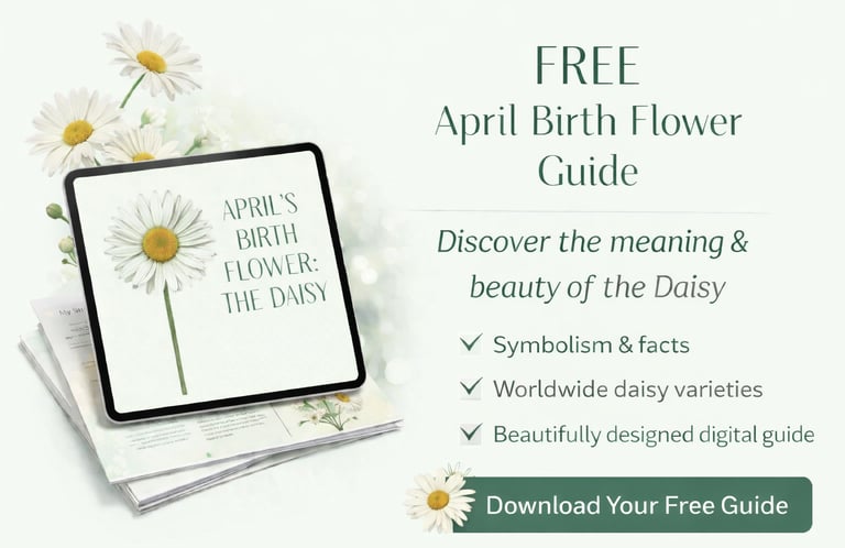 April birth flower daisy guide