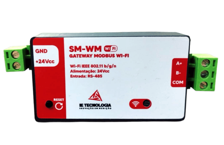 a small, compact, wireless device with a red and white sign